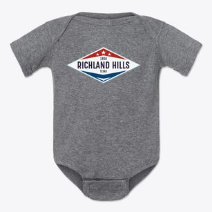 Richland Hills Texas Diamond Star Baby Onesie