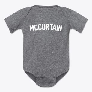 Mccurtain Oklahoma Classic Curve Baby Onesie