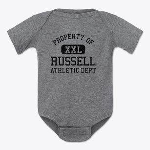 Russell Arkansas Athletic Dept Baby Onesie