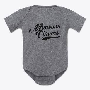 Munsons Corners New York Vintage Team Baby Onesie