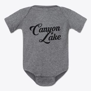 Canyon Lake Texas Vintage Team Baby Onesie