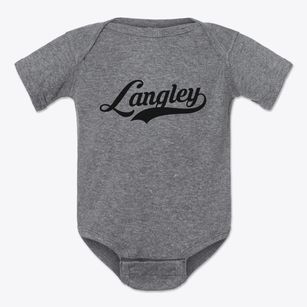 Langley Oklahoma Vintage Team Baby Onesie