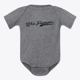 West Farmington Ohio Vintage Team Baby Onesie