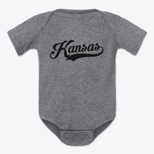 Kansas Alabama Vintage Team Baby Onesie