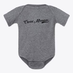Crystal Mountain Michigan Vintage Team Baby Onesie