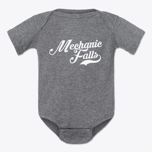 Mechanic Falls Maine Vintage Team Baby Onesie