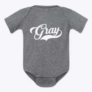 Gray Tennessee Vintage Team Baby Onesie