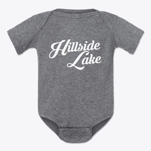 Hillside Lake New York Vintage Team Baby Onesie