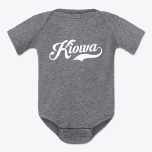 Kiowa Kansas Vintage Team Baby Onesie