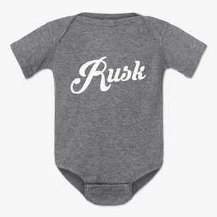 Rusk Wisconsin Vintage Team Baby Onesie