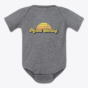 Mount Sterling Illinois Sublime Sunset Baby Onesie