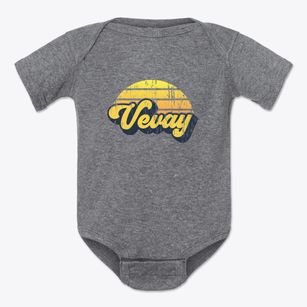 Vevay Indiana Sublime Sunset Baby Onesie