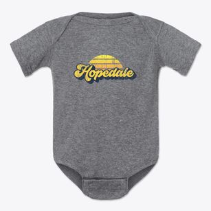 Hopedale Illinois Sublime Sunset Baby Onesie
