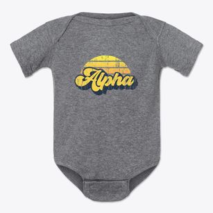 Alpha Illinois Sublime Sunset Baby Onesie