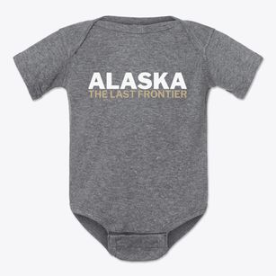  Alaska White and Gold Baby Onesie