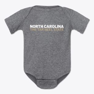  North Carolina White and Gold Baby Onesie
