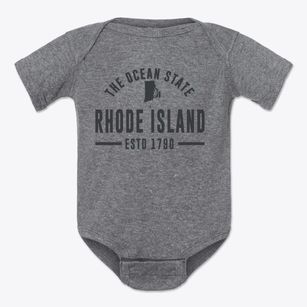  Rhode Island Motto Baby Onesie