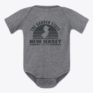  New Jersey Sunset Baby Onesie