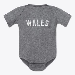 Wales Massachusetts Timeless Retro Baby Onesie
