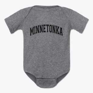 Minnetonka Minnesota Varsity Baby Onesie