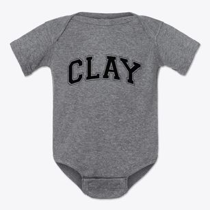 Clay California Varsity Baby Onesie