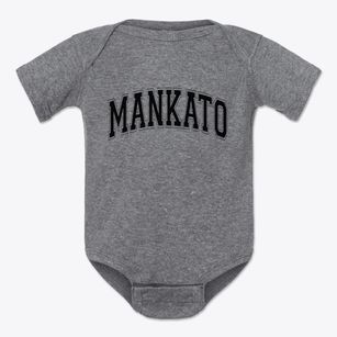 Mankato Kansas Varsity Baby Onesie
