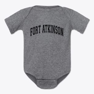 Fort Atkinson Wisconsin Varsity Baby Onesie