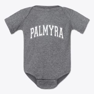 Palmyra Nebraska Varsity Baby Onesie
