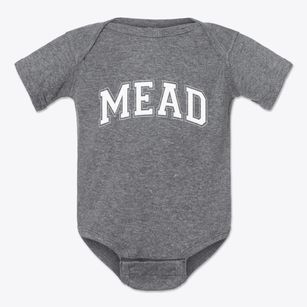 Mead Nebraska Varsity Baby Onesie