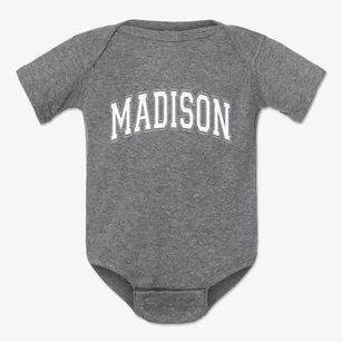 Madison New Jersey Varsity Baby Onesie