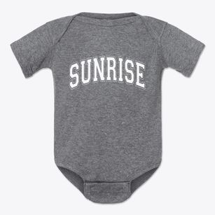Sunrise Alaska Varsity Baby Onesie