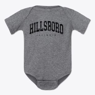 Hillsboro Illinois Urban Vibe Baby Onesie