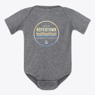 Boyertown Pennsylvania Color Fade Baby Onesie