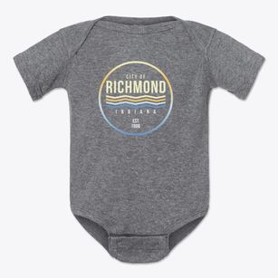 Richmond Indiana Color Fade Baby Onesie