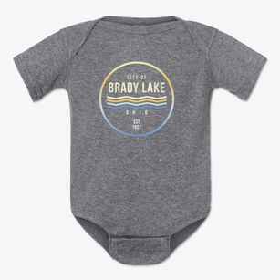 Brady Lake Ohio Color Fade Baby Onesie