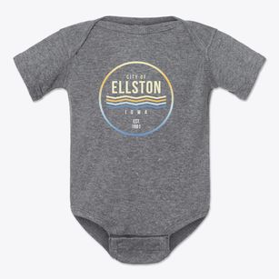 Ellston Iowa Color Fade Baby Onesie