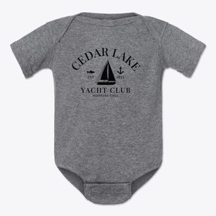 Cedar Lake Wisconsin Yacht Club Baby Onesie