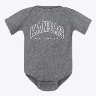 Kansas Oklahoma Inline Baby Onesie