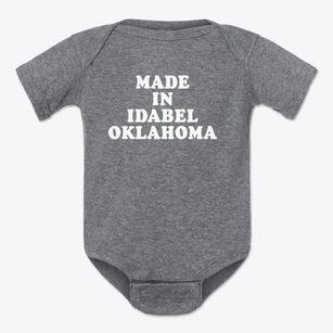 Idabel Oklahoma Classic 70s Baby Onesie