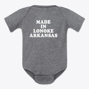 Lonoke Arkansas Classic 70s Baby Onesie