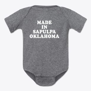 Sapulpa Oklahoma Classic 70s Baby Onesie