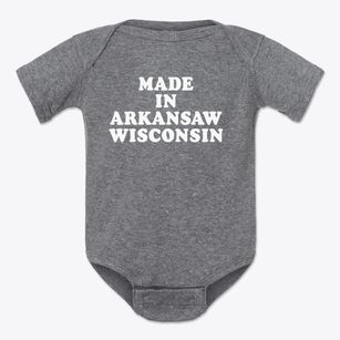 Arkansaw Wisconsin Classic 70s Baby Onesie