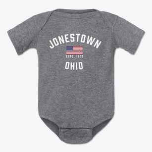 Jonestown Ohio Patriot Baby Onesie