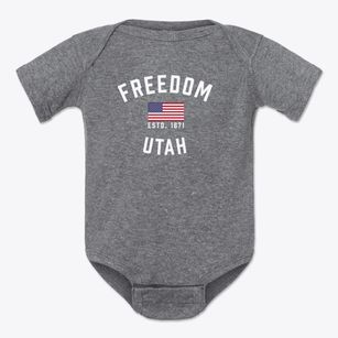 Freedom Utah Patriot Baby Onesie