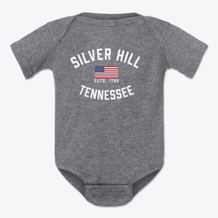 Silver Hill Tennessee Patriot Baby Onesie