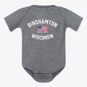 Binghamton Wisconsin Patriot Baby Onesie