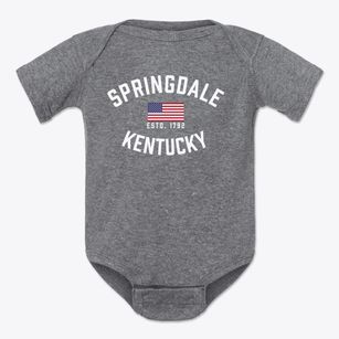 Springdale Kentucky Patriot Baby Onesie