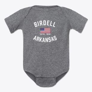 Birdell Arkansas Patriot Baby Onesie