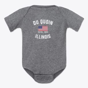 Du Quoin Illinois Patriot Baby Onesie