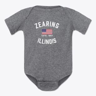 Zearing Illinois Patriot Baby Onesie